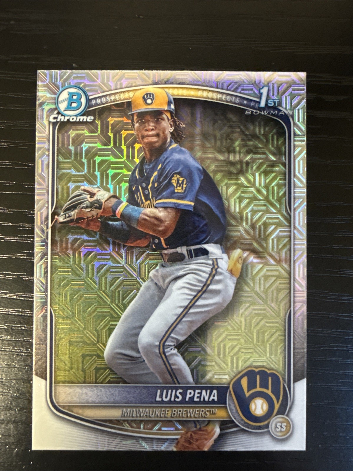 2025 Bowman - Chrome Prospects Luis Pena #BCP-38 Mojo Refractor (RC)