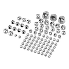 Chrome Topper Bolt Caps Set Fit For Harley Davidson Softail Twin Cam 1984-2006
