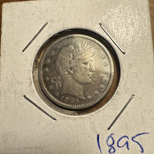 1895 S Barber Quarter Dollar