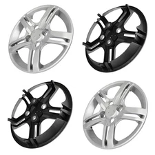 Set of 13" Silver Universal Wheel Hub Caps Snap On Fit For R13 Tire Trucks