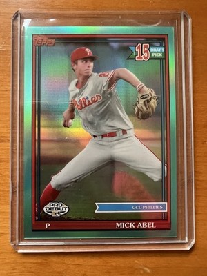 2021 Topps Pro Debut Chrome Aqua Refractor #PDC-165 Mick Abel /75