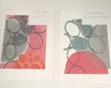 Jane Tonkin Stella VI & VIII Hand Produced Screenprints Set Abstract Art Prints