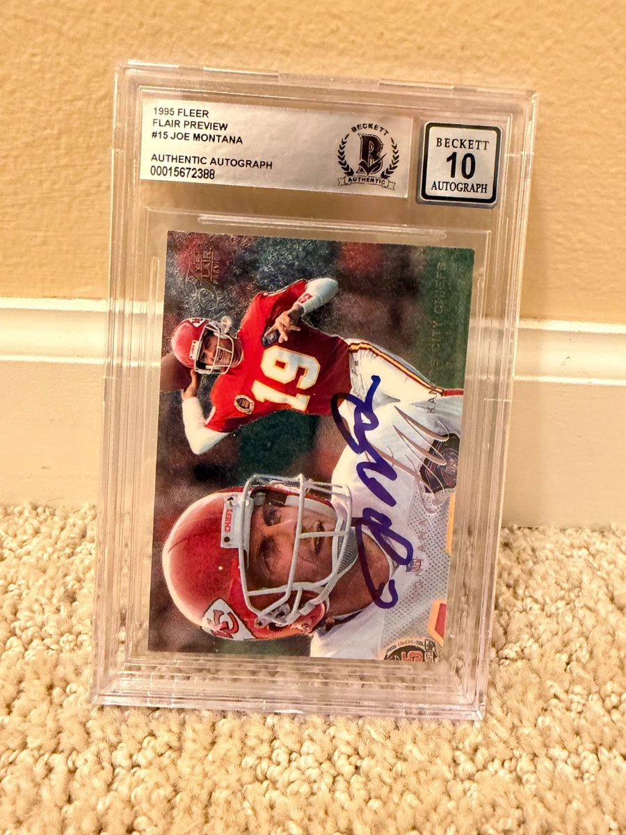 Joe Montana 10 Graded Football Sports Trading Cards & Accessories