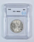 1945 Walking Liberty Half Dollar MS62 ICG *5163