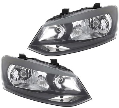 Scheinwerfer Set für VW Polo 6R 6C 2009-2014 H4 Halogen Frontscheinwerfer