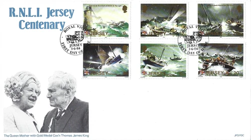 1984 Jersey Lifeboats (1st series) First Day Cover