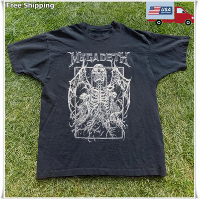MEGADETH BAT VIC RISING Unisex Black T-shirt Size S-5XL