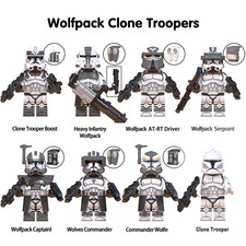 Star Wars Wolfpack Clone Troopers Custom Mini...