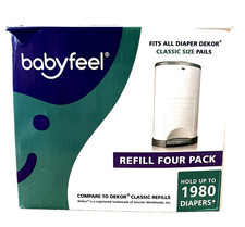 Babyfeel Fits All Dekor CLASSIC Refill 4 Pack Hold 1980 Diapers - PRE OWNED