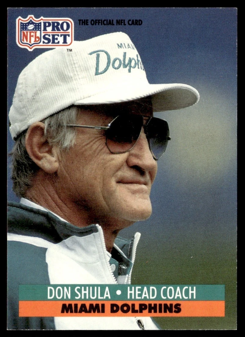 Don Shula trading card