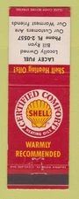Matchbook Cover - Shell oil gas Lacey Fuel WA