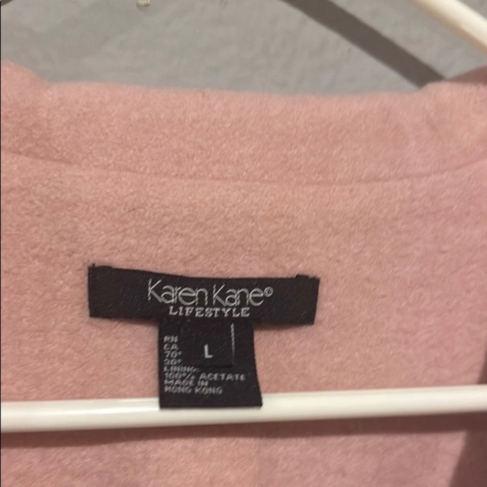 Blazer vintage y2k Karen Kane rosa con adornos metálicos talla grande Foto 3 de 4