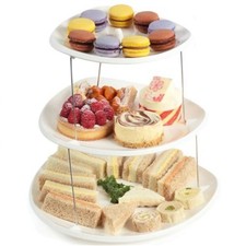 3 Tier Twistfold Flat Cake Stand/Paries,Gathering,Guests Collapsible Plates