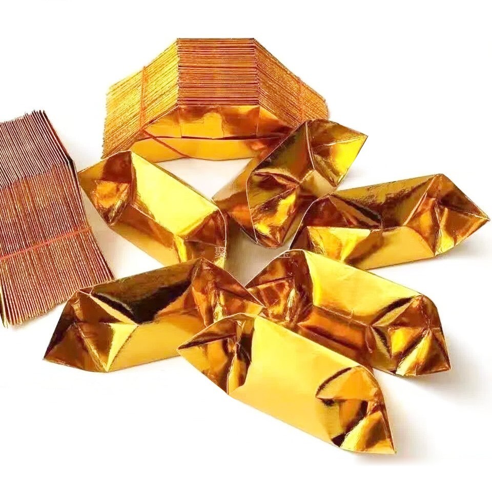 1000Pcs Chinese Joss Paper Folding Gold Ingot Paper Sacrificial