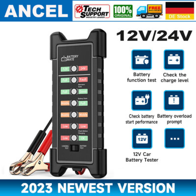 ANCEL BM410 12V/24V Auto Batterietester KFZ OBD Diagnosegerät Testgerät Prüfer
