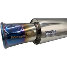 Regu Straight Flow Bass Jdm Single Exhaust Muffler In 2 Outlet 4