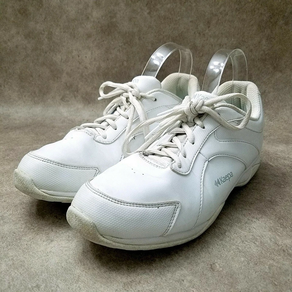 Kaepa Womens Cheer Up 6336 Sz 9 M White Leather Cheerleading Sneakers - Image 3 of 4