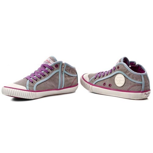 Pepe Jeans Industry Básico [Talla 36] Mujer Lona Sneaker Gris Nuevo y