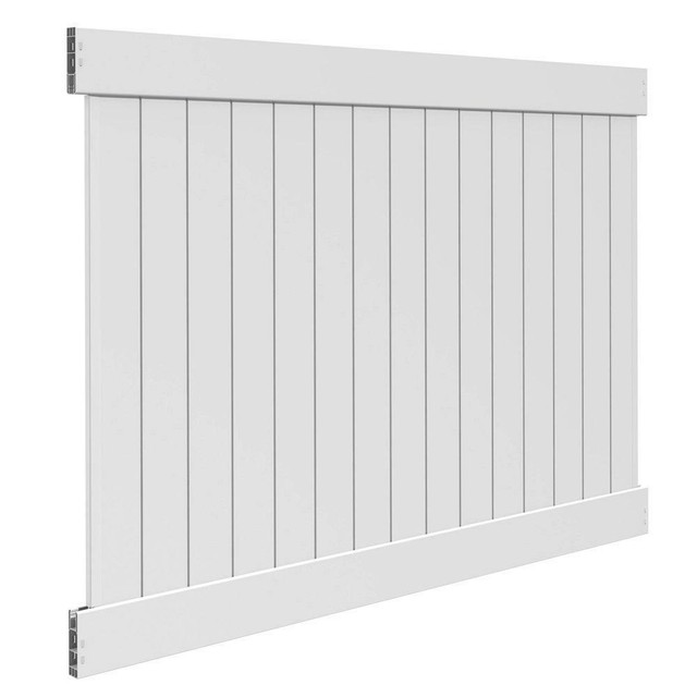 Veranda 73014375 Valley 6 Ft H X 6 Ft W White Vinyl Fence Panel Kit For Sale Online Ebay