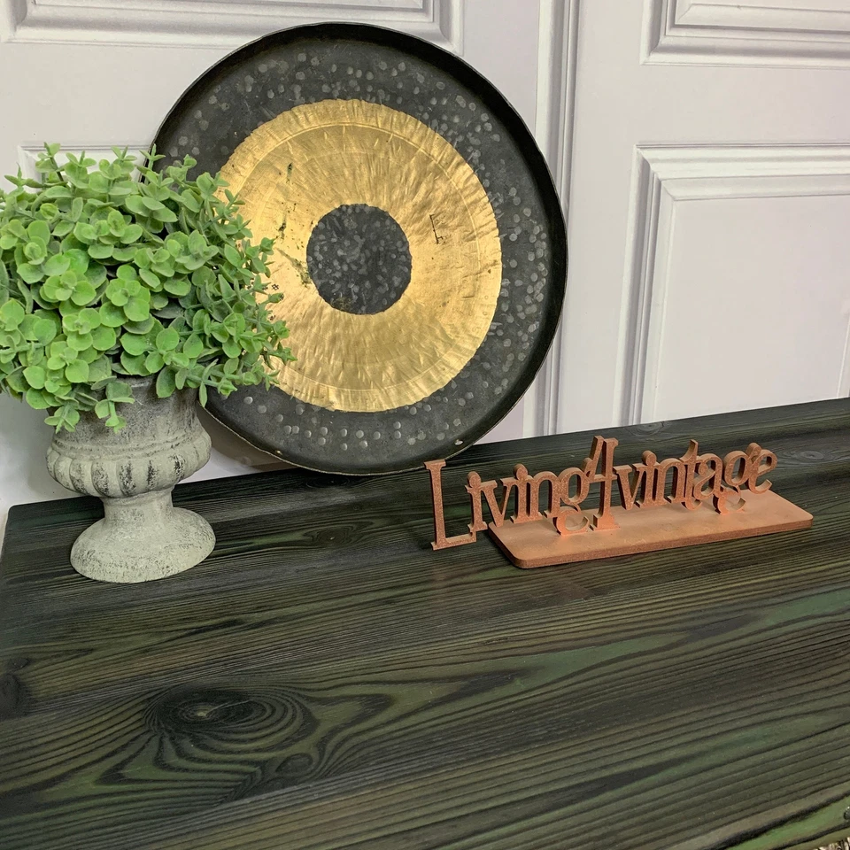 Coffee Table with Hairpin Legs Yakisugi Charred Wood Reclaimed Pine Coffee Table - Image 4 of 4