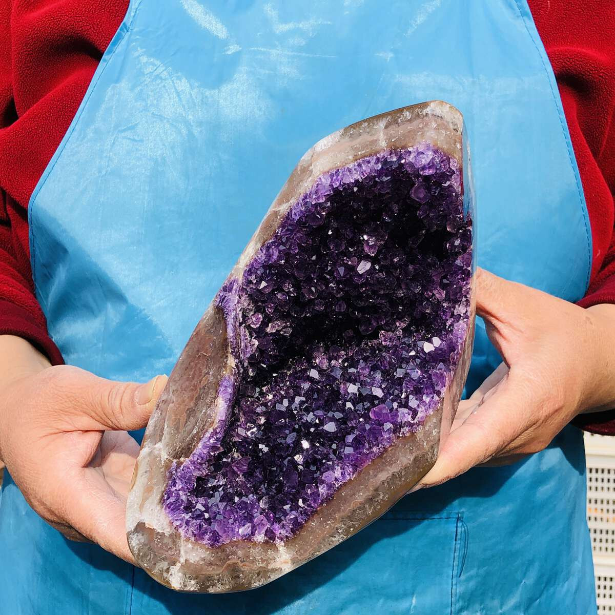 2260g Natural Uruguayan Amethyst Cluster Cave Display Specimen Healing Crystal 2568