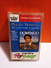 Cassette Long Tape Placido Domingo My Life For A Song Vintage