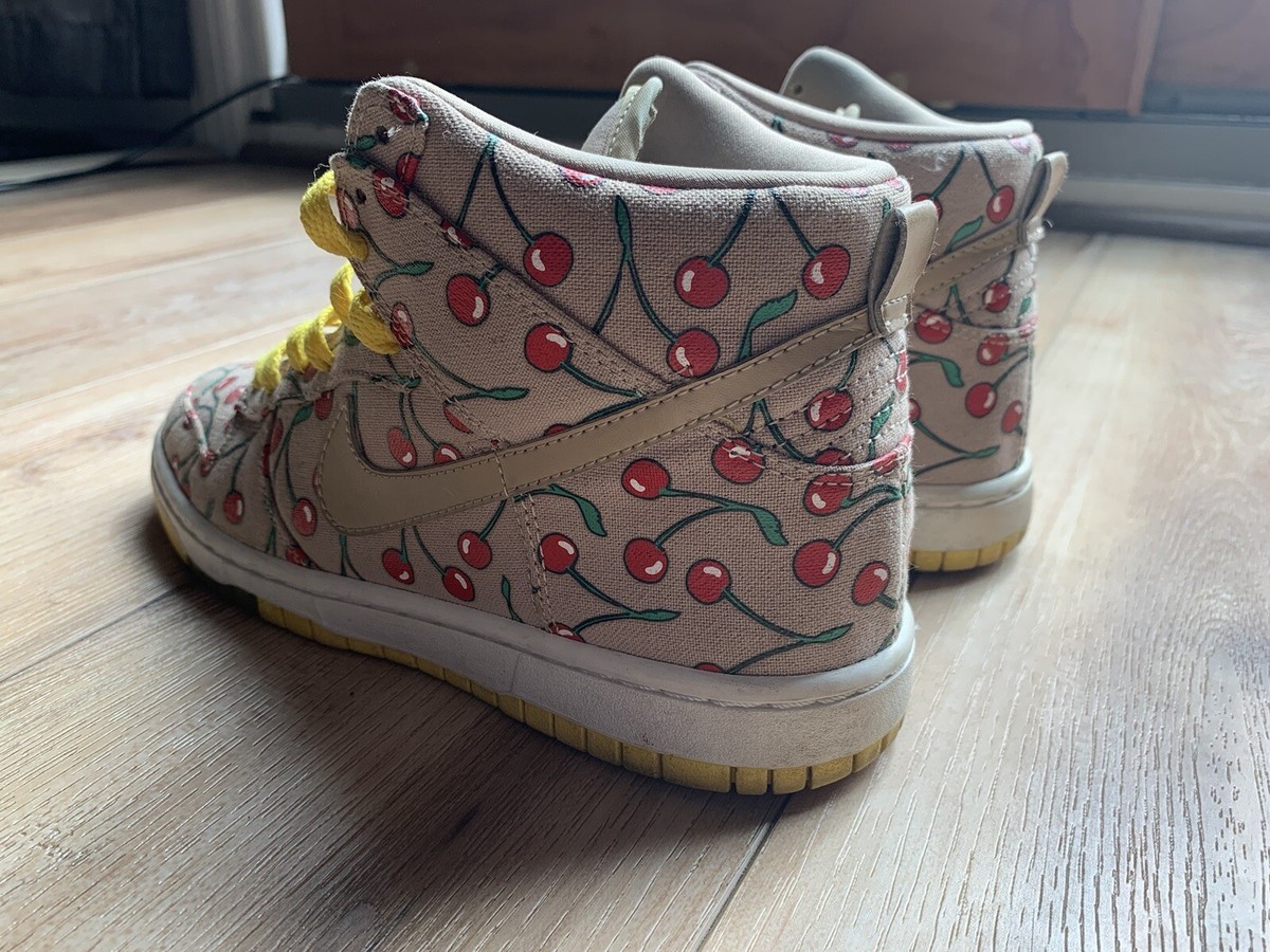 2008 OG Nike Dunk High Skinny X Paule Marrot Cherry Women's 2008 OG Nike Dunk High Skinny X Paule Marrot Cherry Women's