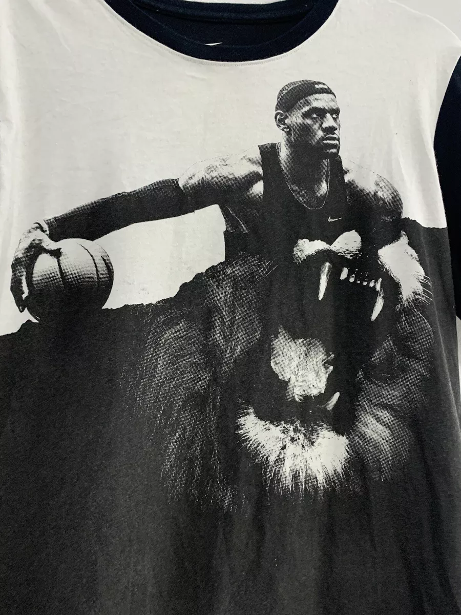 Lebron james best sale lion nike shirt