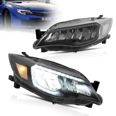 VLAND LED Head Lights For Subaru Impreza 2008-11 WRX 2012-14 w/Startup Animation