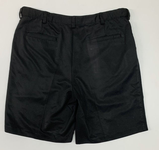 Izod Golf Men’s Classic Pleated Shorts 100 Polyester Black Size