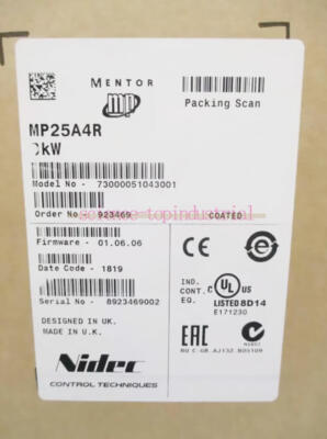 1PCS NEW NIDEC CONTROL TECHNIQUES DC SPEED REGULATOR MP25A4R