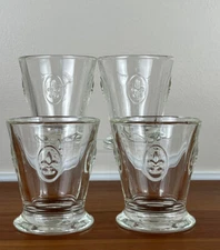 La Rochere FLEUR DE LYS 9 Oz Double Old-Fashioned Glasses ~ Set of 4 EUC