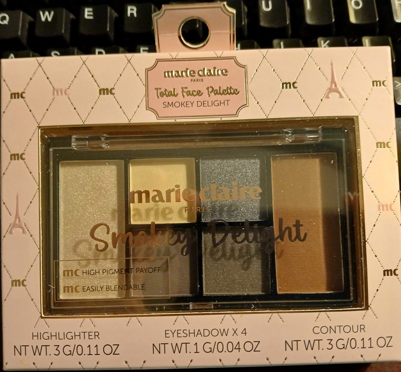 Marie Claire Total Face Palette-Smokey Delight, Eyeshadows/Blush/Highlighter-NIB