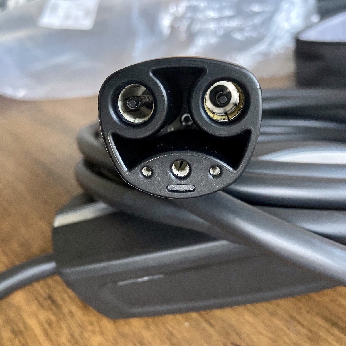 Adaptateur 3 Pins Mono-phase Pour Chargeur Mobile Tesla Model 3/Y Gen 2 (2017-2024) - Neuf, Câble 0.3m