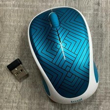 Logitech Design Collection M317c Wireless Optical Mouse Teal Maze 910-005838