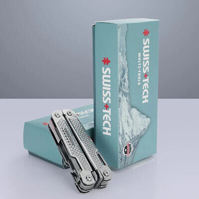 Swiss Tech 18-in-1 Multi Tool Folding Pocket Knife Sheath Opener Screw  Pliers