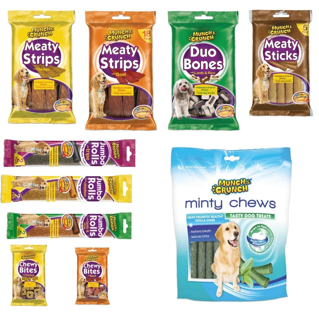 Munch and top crunch tripe chews