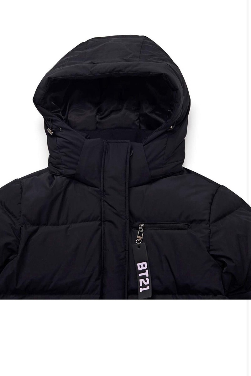 BT21 BTS Cooky Line Friends Korean KPOP Padded Puffer Parka Long