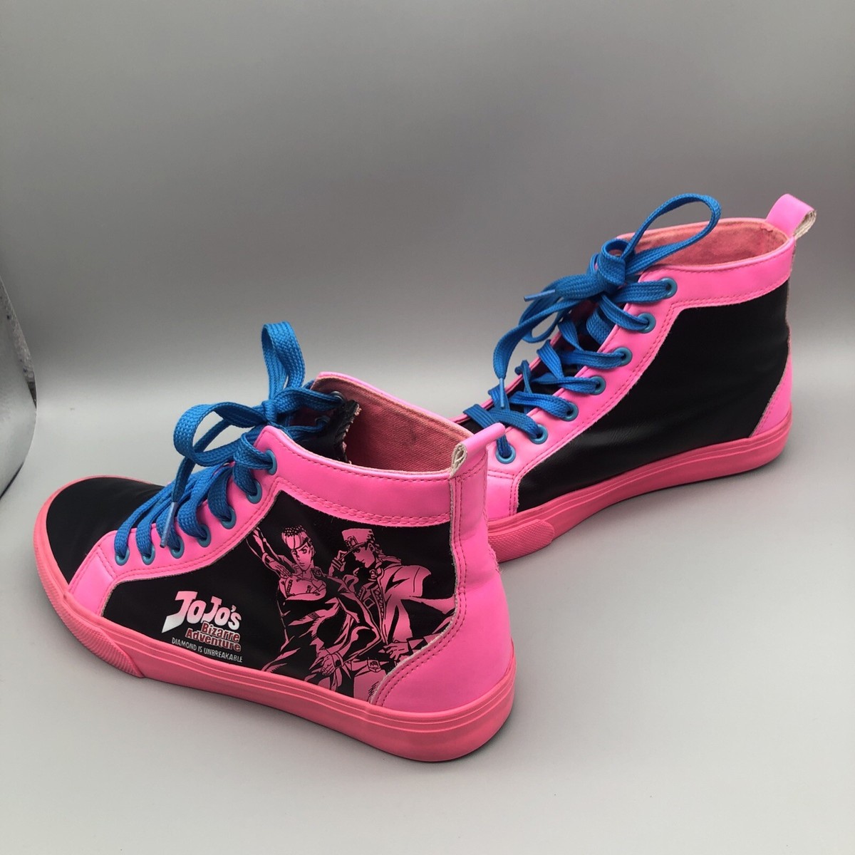 JoJo's Bizarre Adventure High Top Shoes Women's Size 7 Pink/Black