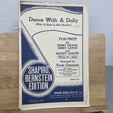 Dance With A Dolly 1940 Sheet Music Program Book Vintage