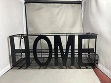 Servappetit Black Metal Home Wine Rack with Stemware and cork holders holds 4