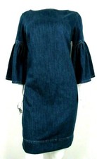 Lauren Ralph Lauren Denim Bell Sleeve Shift Dress 6 NWT (BB)