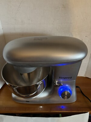Vospeed Stand Electric Mixer 660W 6-Speed Tilt-Head Kitchen Dough 6 Qt Stainless