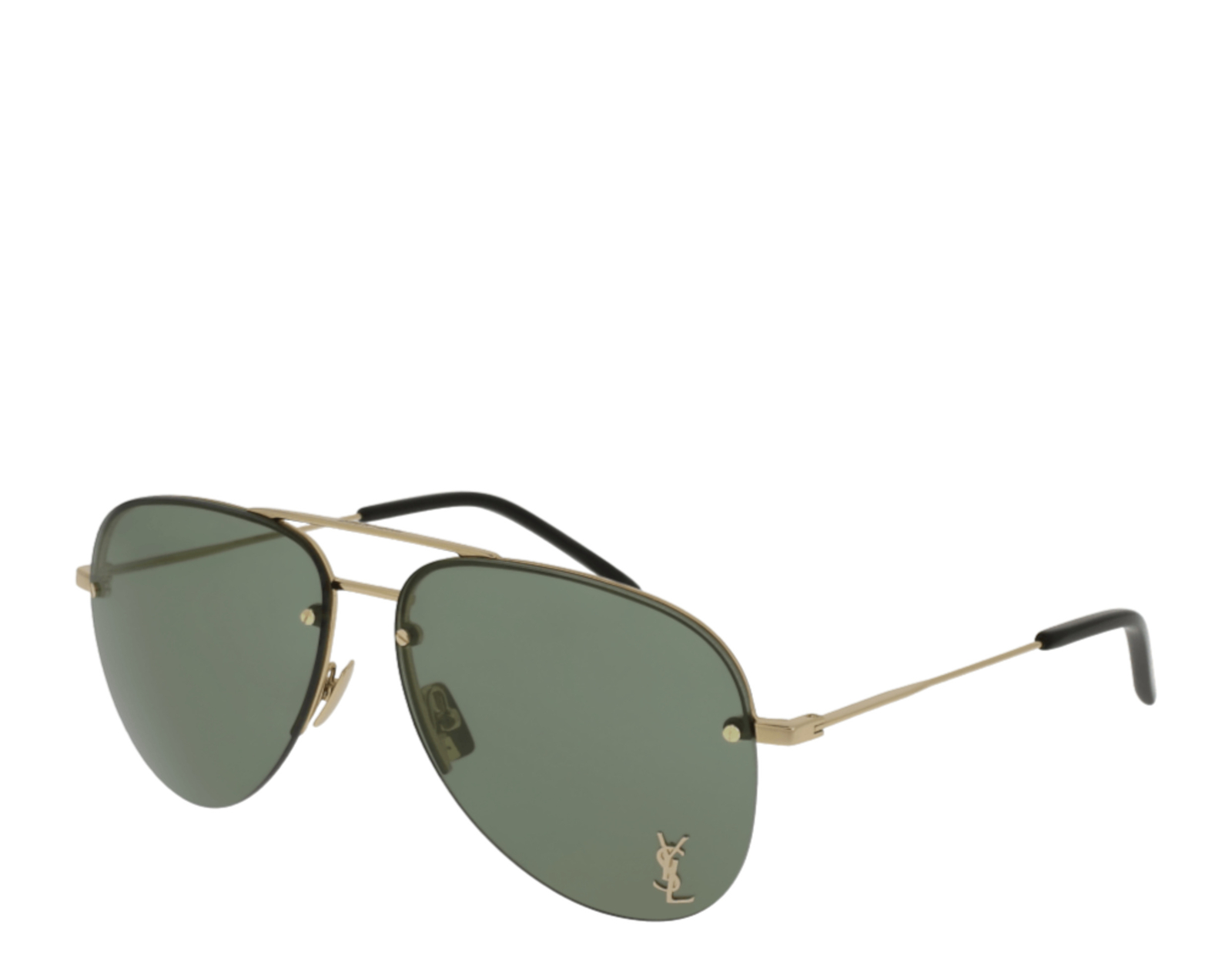 Saint Laurent Classic 11M 003 Occhiali da sole Piolet Oro Verde