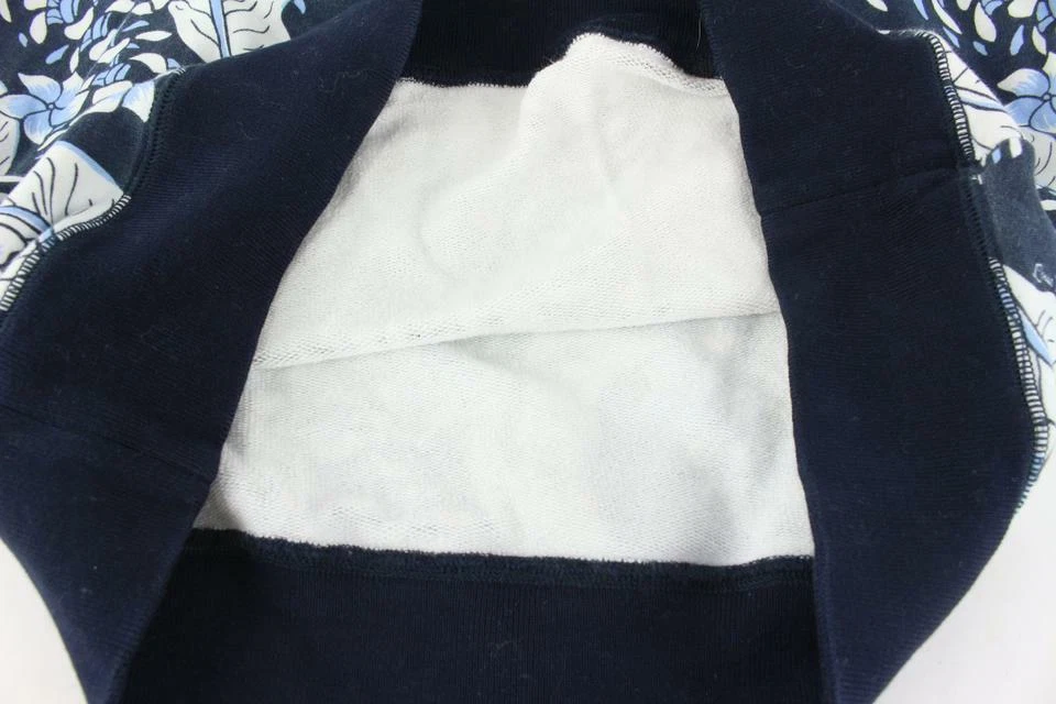 LOUIS VUITTON（LV） Felpa Louis Vuitton Uomo L Virgil Abloh Navy Varsity Foglie Stampata foglia