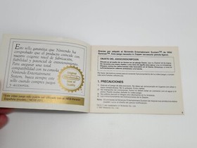 Wild Gunman Nintendo NES-WG-ESP Anleitung Booklet Manual