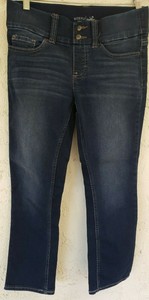 riders by lee indigo women's pull on waist smoother bootcut