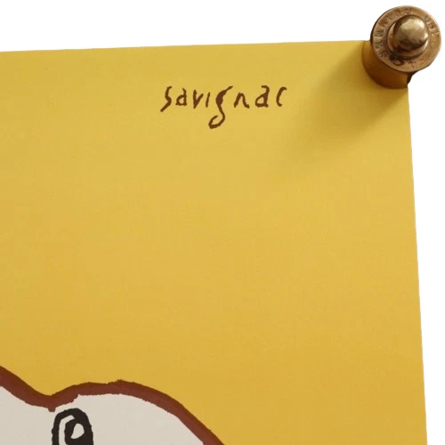 Póster vintage de Bernard Villemot Savignac BRUNA Foto 4 de 4