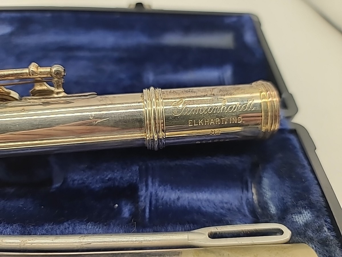 GEMEINHARDT ELKHART M2 Nickel Silver Flute w/Case c. 1978 | eBay