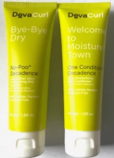 Devacurl No-Poo Decadence Shampoo & One Decadence Conditioner 1.5 Oz/44.3mL RARE